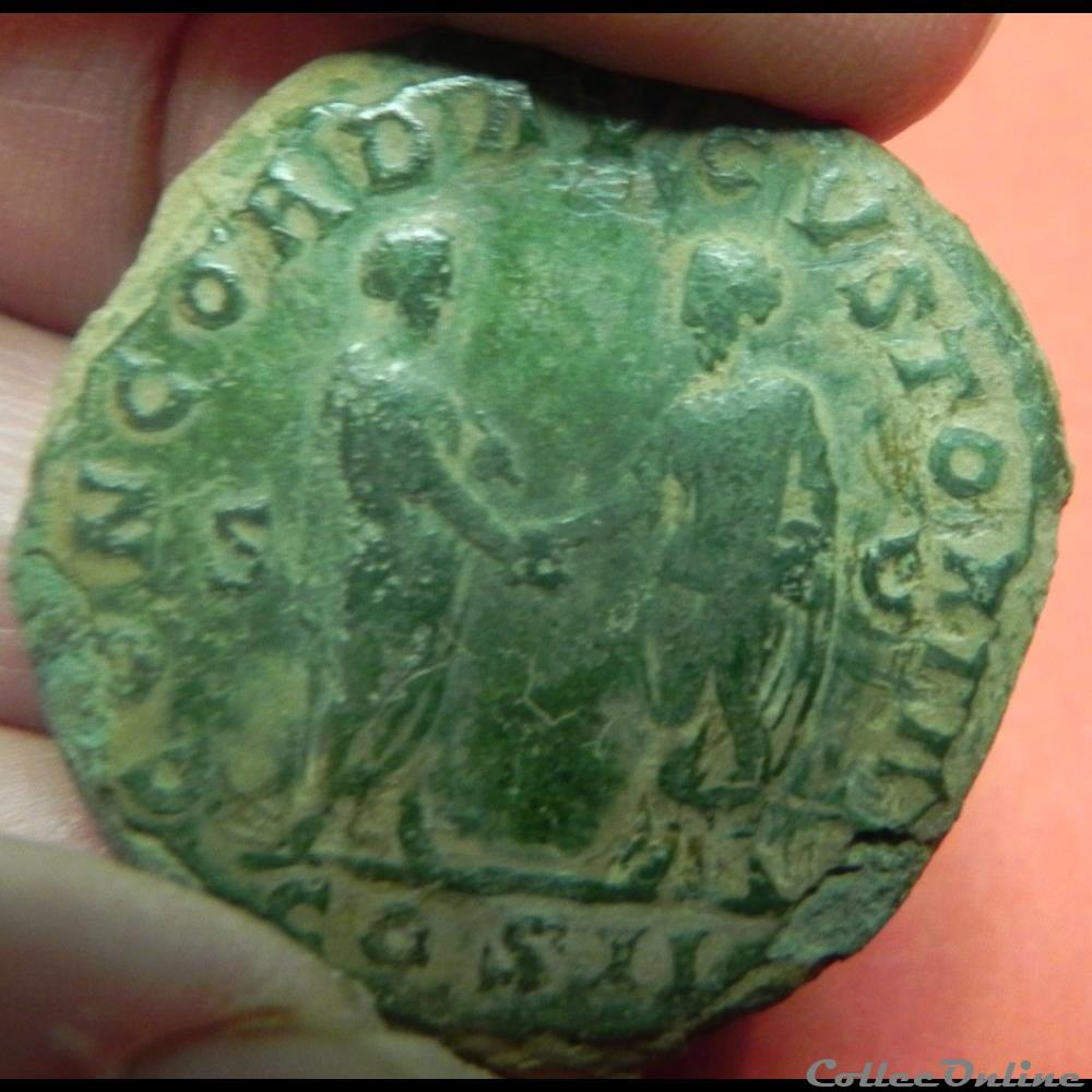 Lucius Verus sesterce 2 monnaie antique romaine lucius verus sesterce