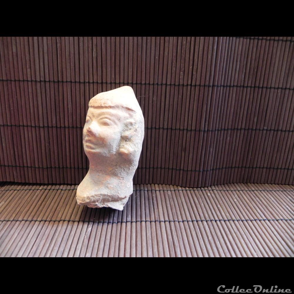 art antiquite archeologie amerique fragment de personnage terre cuite