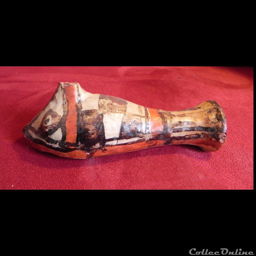 petit poisson poterie Berbère en terre cuite art antiquite ceramique autre petit poisson poterie berbere en terre cuite