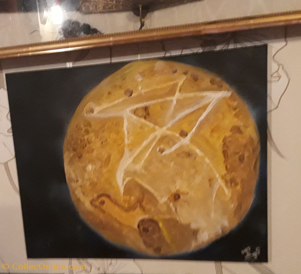 lune rousse peinture acrylique sur toile : visage ,aigle, dauphin . art antiquites peintures dessins lune rousse peinture acrylique sur toile visage aigle dauphin