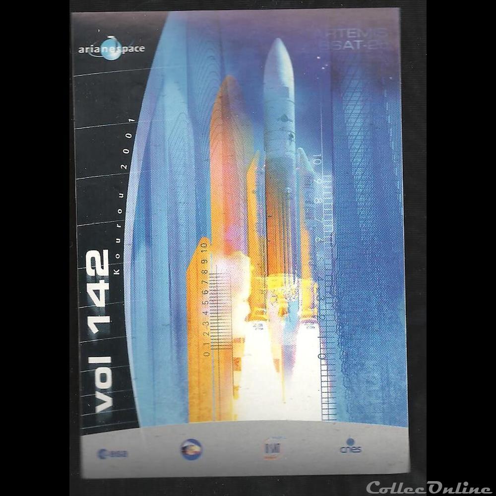 AUTOCOLLANT ARIANESPACE KOUROU VOL N° 142 decoration magnet europe autocollant arianespace kourou vol n 142