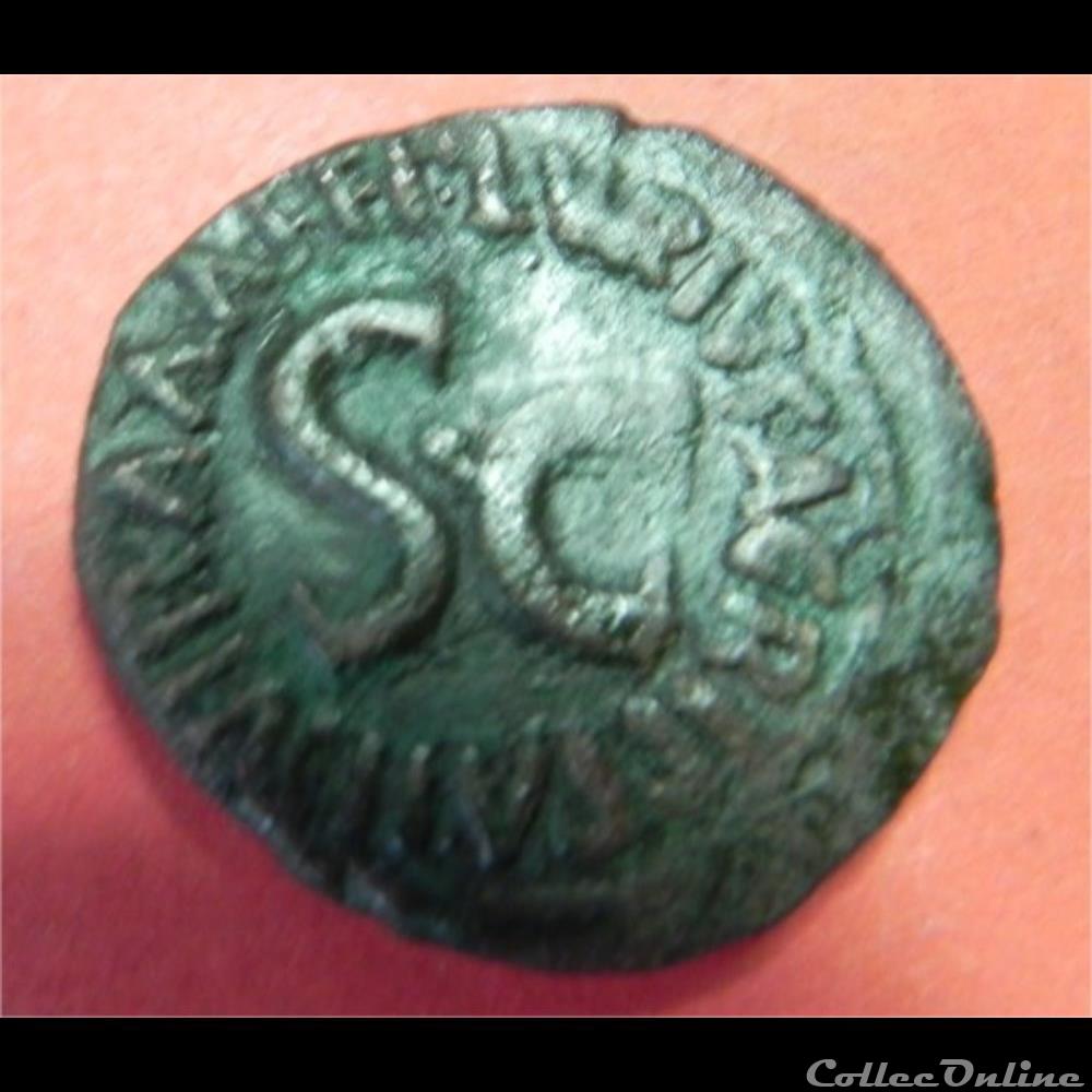 monnaie antique romaine augustus publius lurius agrippa
