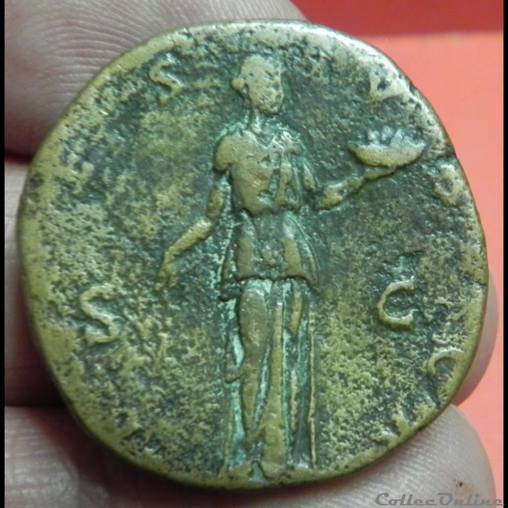 Hadrien . HADRIANVS sesterce 2 monnaie antique romaine hadrien hadrianvs sesterce