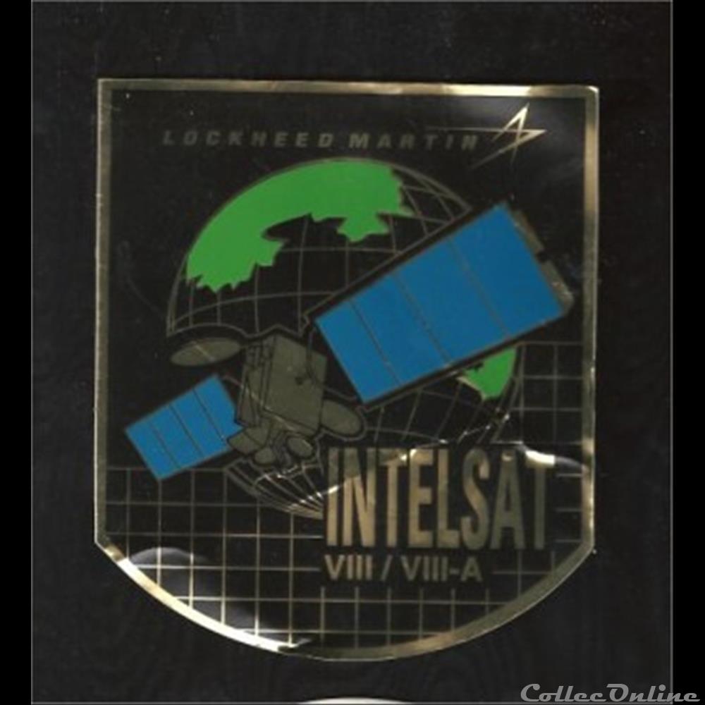 AUTOCOLLANT satellite INTELSAT VIII decoration magnet europe autocollant satellite intelsat viii