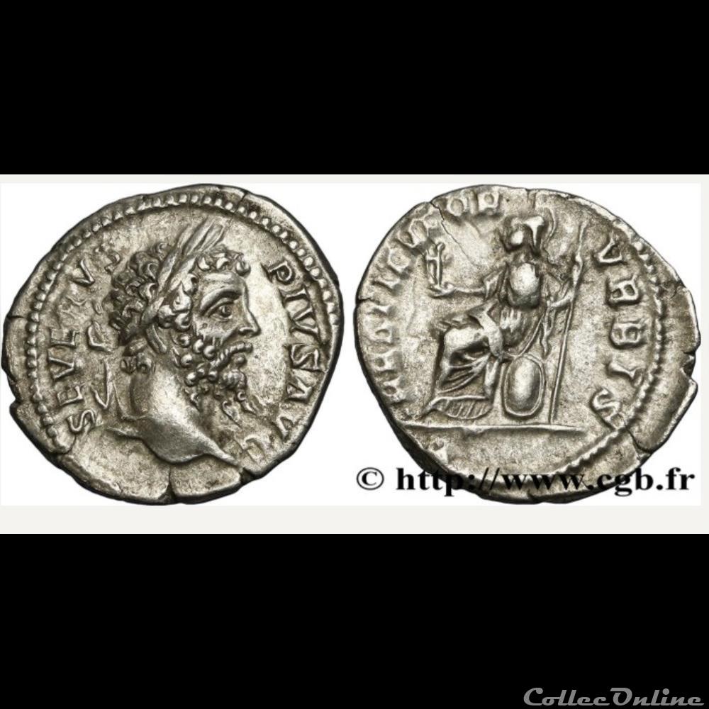 SEPTIME SÉVÈRE RESTITVTOR - VRBIS. Denier 3 monnaie antique romaine septime severe restitvtor vrbis denier