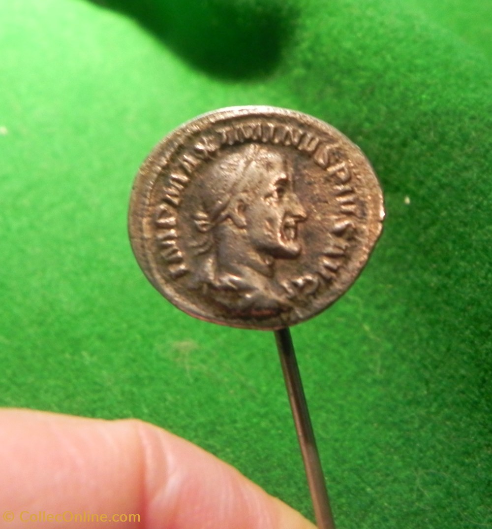 monnaies antiques romaines imperiales et republicaines epingle a lavalliere ou a cravate