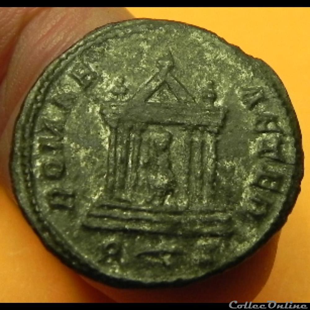 PROBUS ROMAE - AETER // R (FOUDRE) Z. 4 monnaie antique romaine probus romae aeter r foudre z
