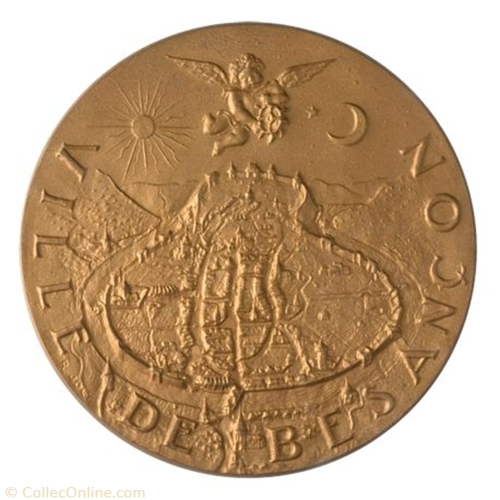 monnaie feodale medaille de la ville de besancon