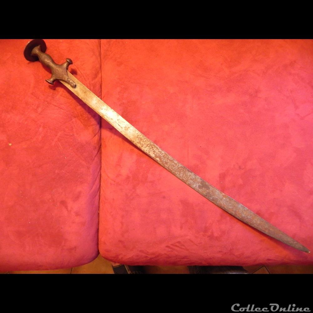 militarium arme blanch mandat territoriaux sabre indo persan talwar indien epoque xixeme siecle