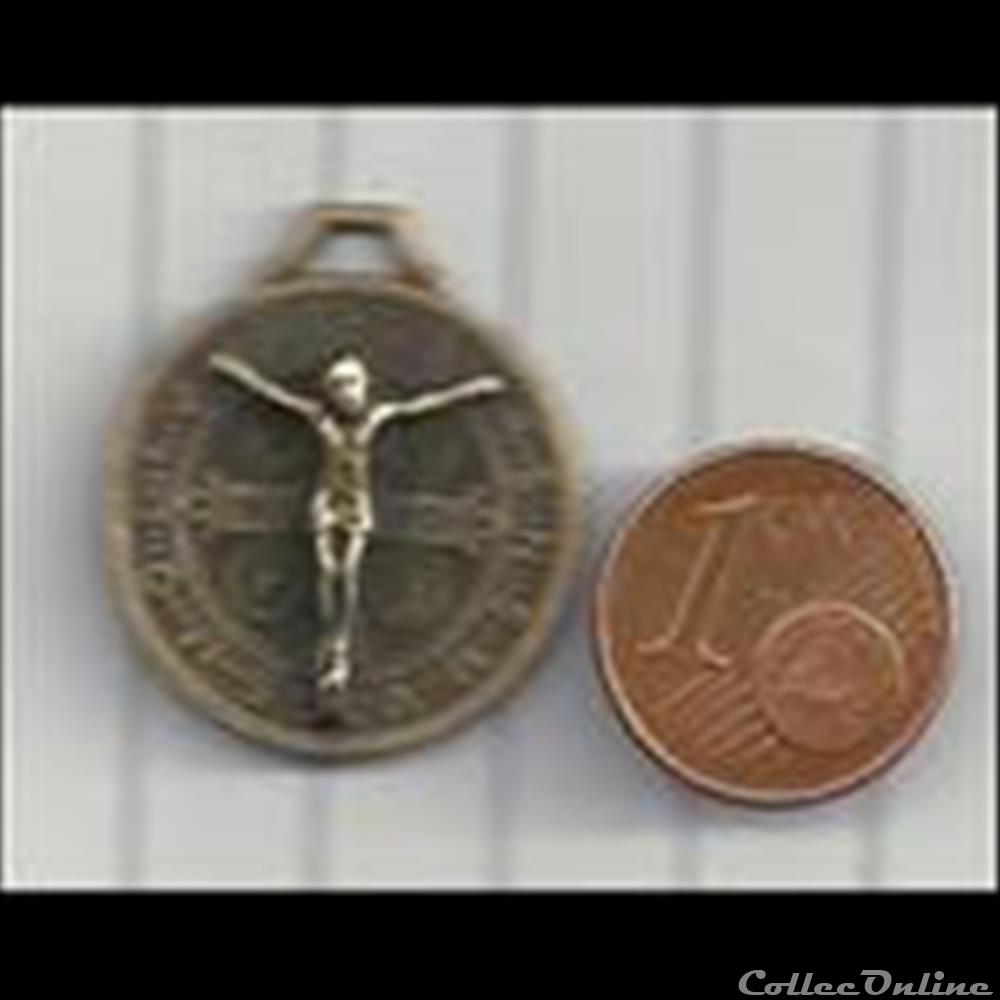 religieuse mandat territoriaux dite medaille de la bonne mort medaille de saint benoit