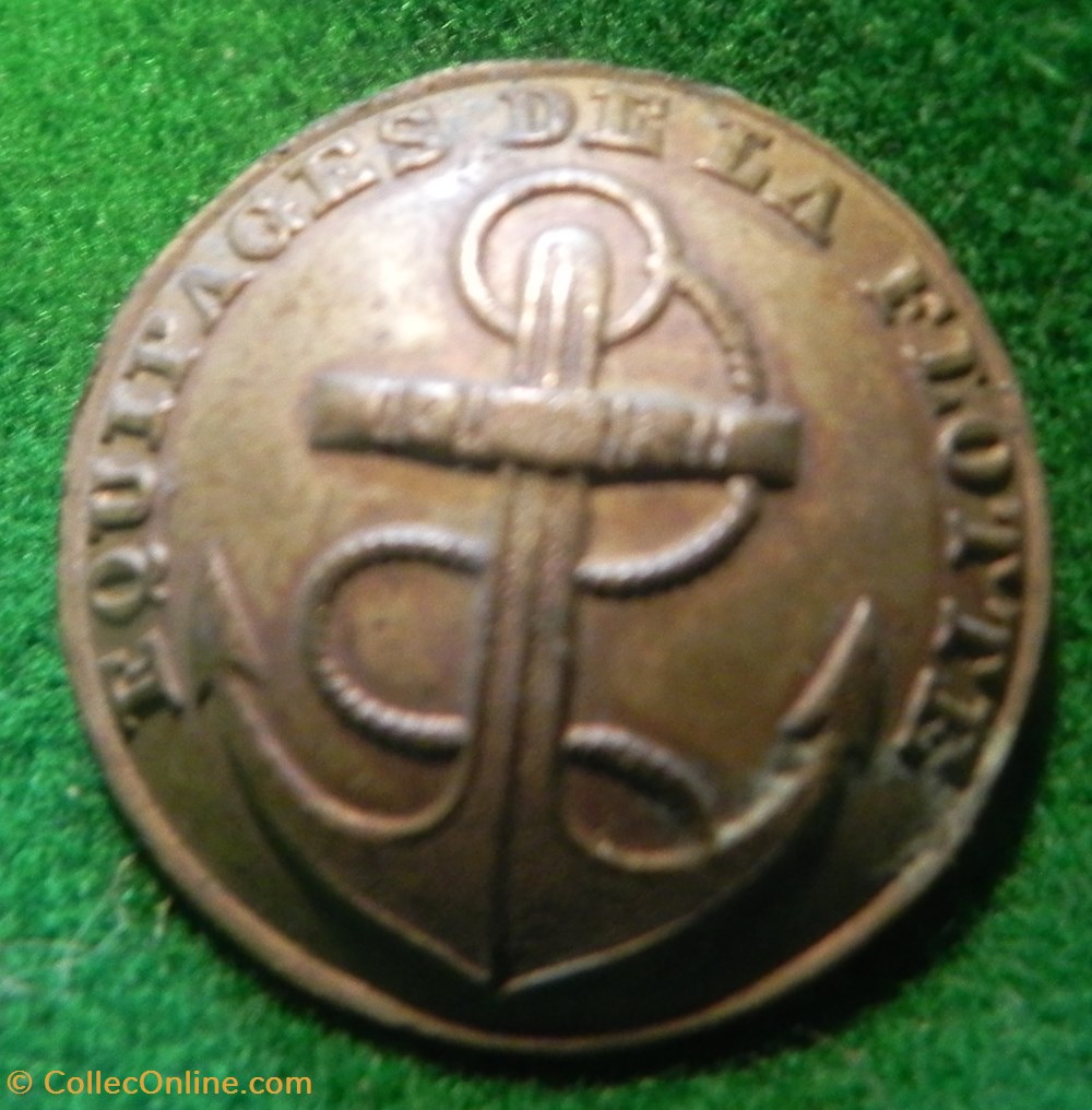 bouton EQUIPAGE DE LA FLOTTE vetements et accessoires boutons militaires bouton equipage de la flotte