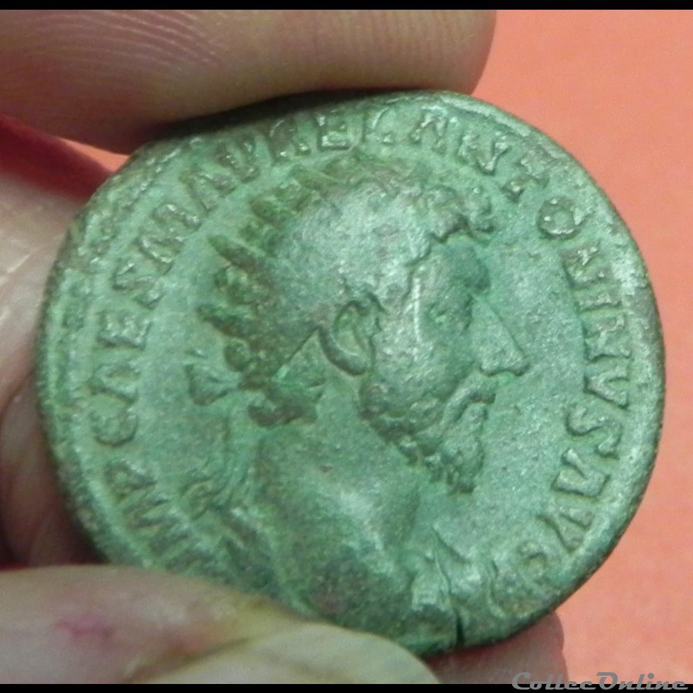 MARC AURELE COS III R/ CONCORD AS monnaie antique romaine marc aurele cos iii r concord as