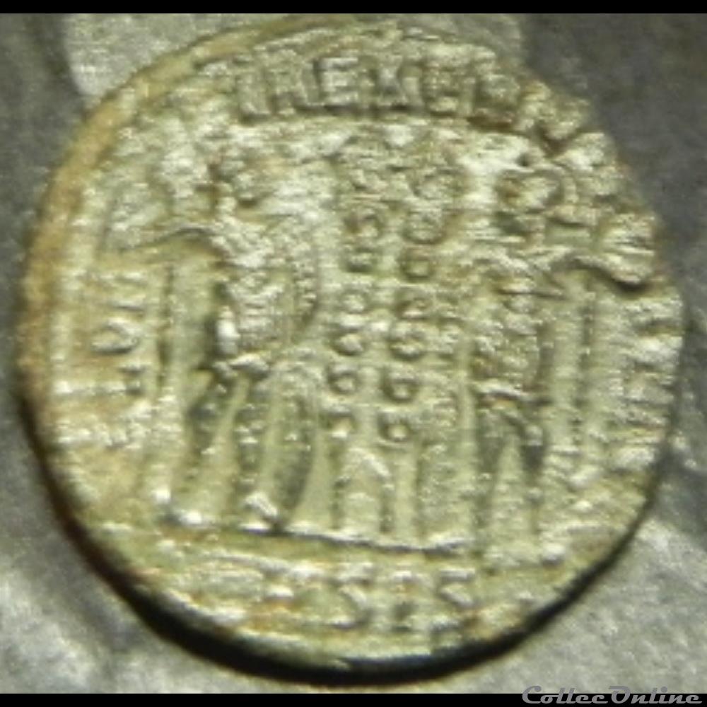 CONSTANTIN I GLORIA EXERC-ITVS nummus ASIS 5 monnaie antique av jc ap romaine constantin i gloria exerc itvs nummus asis
