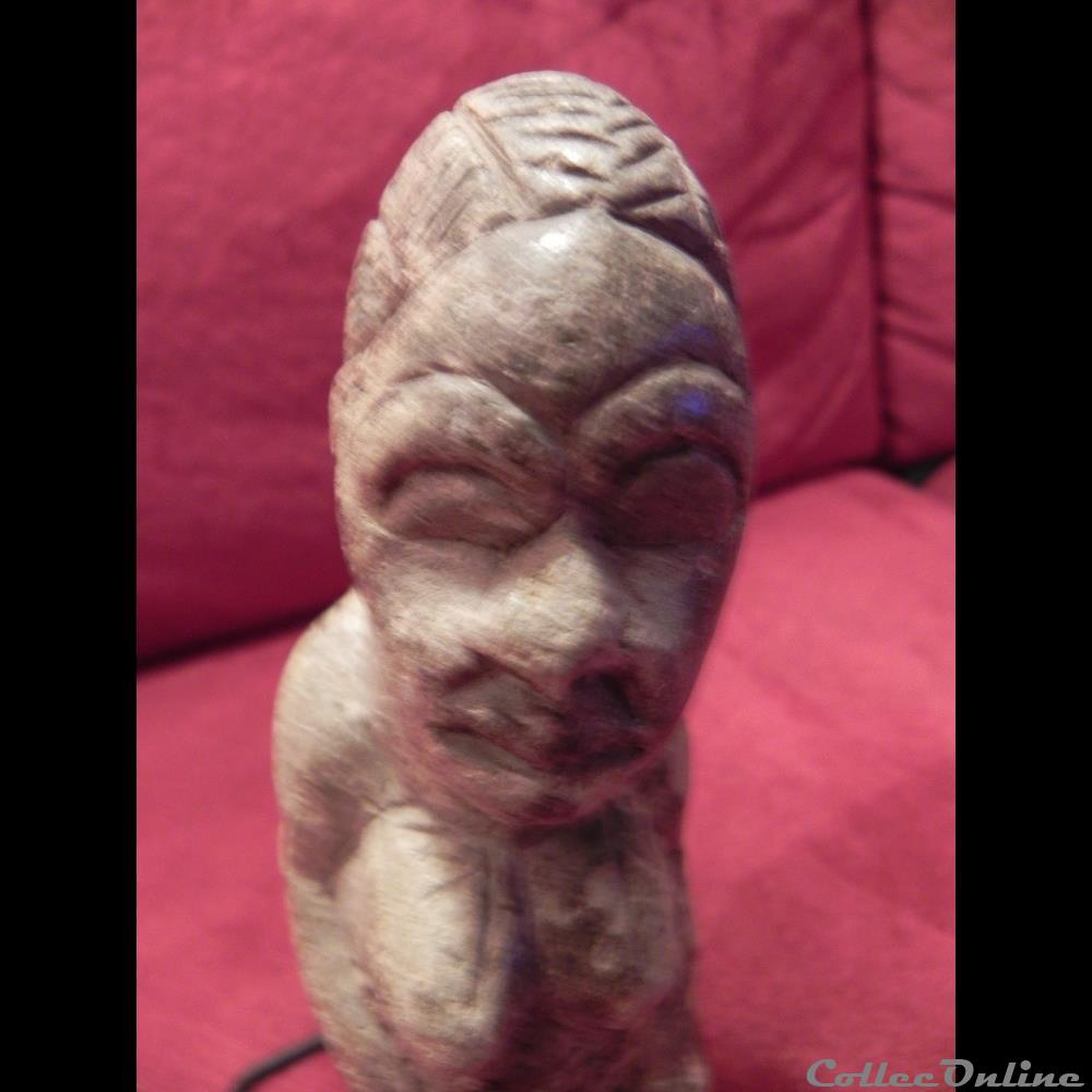art antiquite africain statuette kissi pierre de lard steatite sierra leone