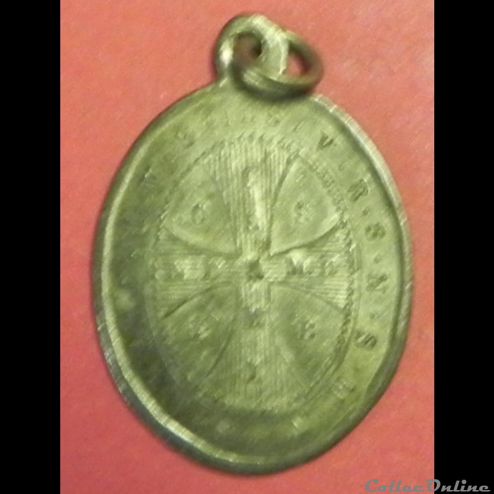La médaille de Saint Benoît. 19éme S religieuse mandat territoriaux la medaille de saint benoit 19eme s