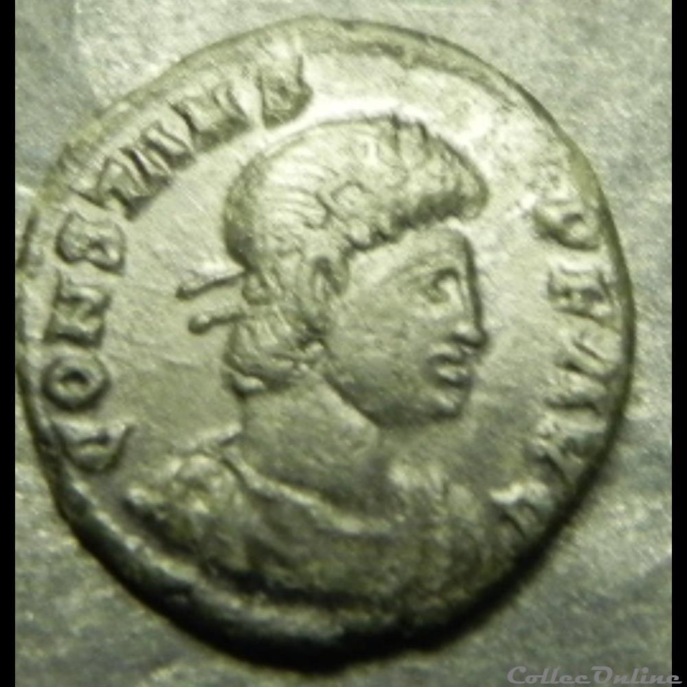 CONSTANCE TRS croissant nummus 337-361 5 monnaie antique romaine constance trs croissant nummus 337 361