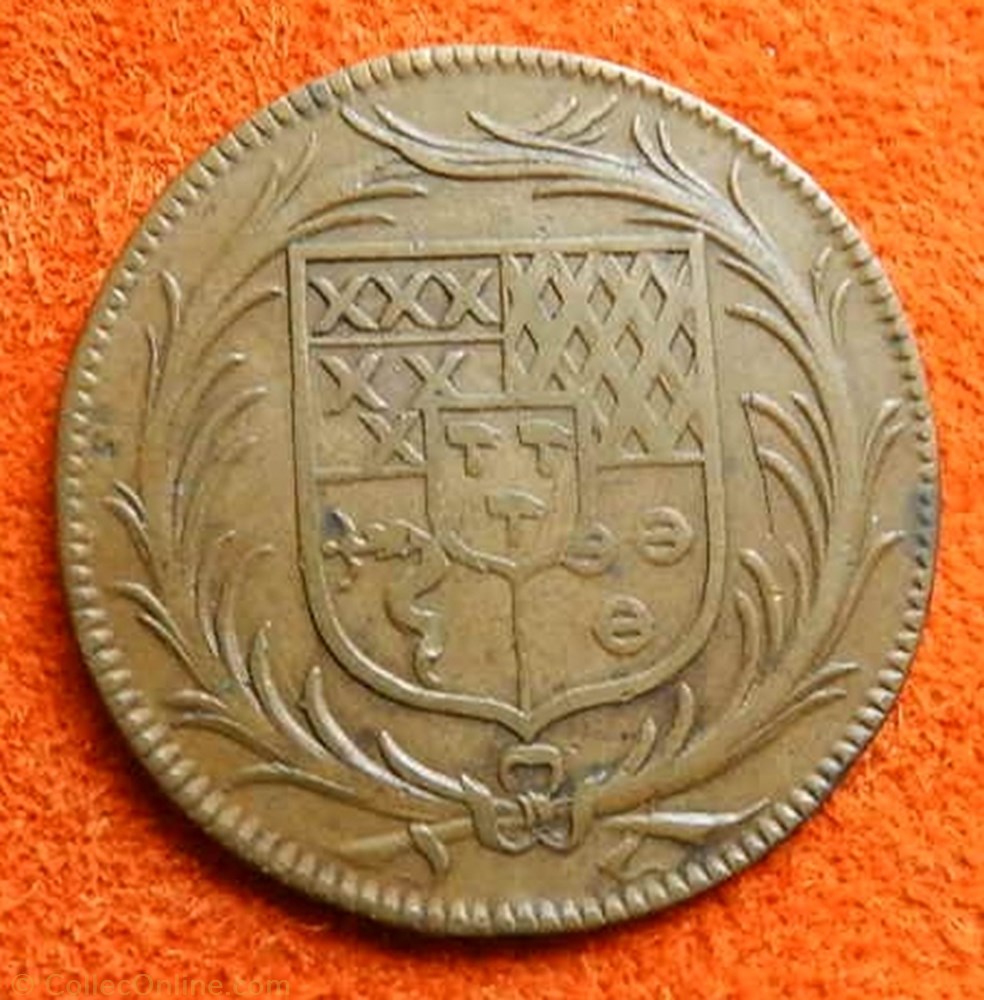 jeton Jeton de Claude de Guénégaud et de femme Alphonsine Martel monnaie europe medievale jeton jeton de claude de guenegaud et de femme alphonsine martel