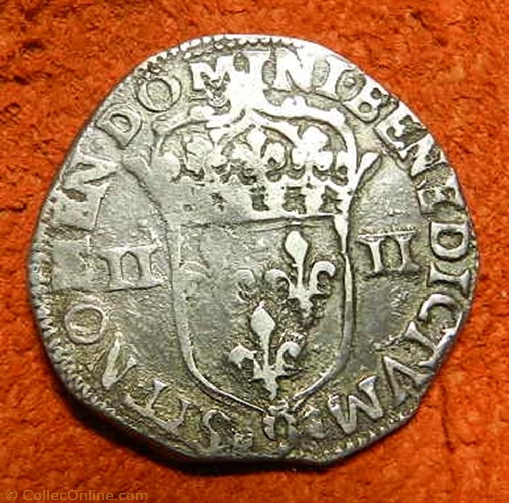 HENRI IV LE GRAND 1/4 d'écu, croix feuillue de face monnaie france royale henri iv le grand 1 4 ecu croix feuillue de face