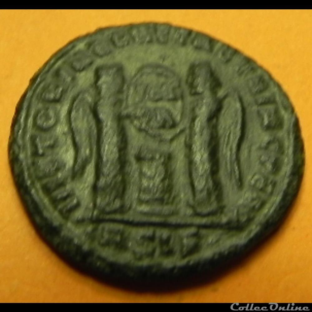 constantin I VICTORIAE LAETAE PRINC PERP/ VOT nummus ASIS 4 monnaie antique romaine constantin i victoriae laetae princ perp vot nummus asis