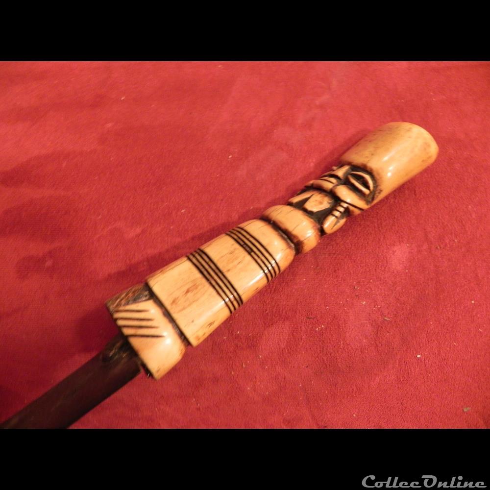 art antiquite africain arme couteau bamoun