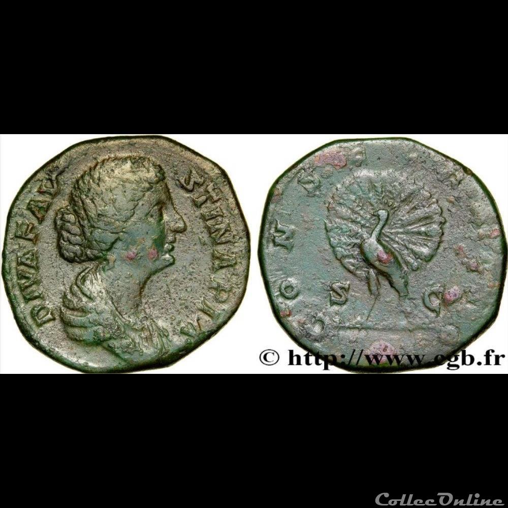 monnaie antique romaine diva faustine