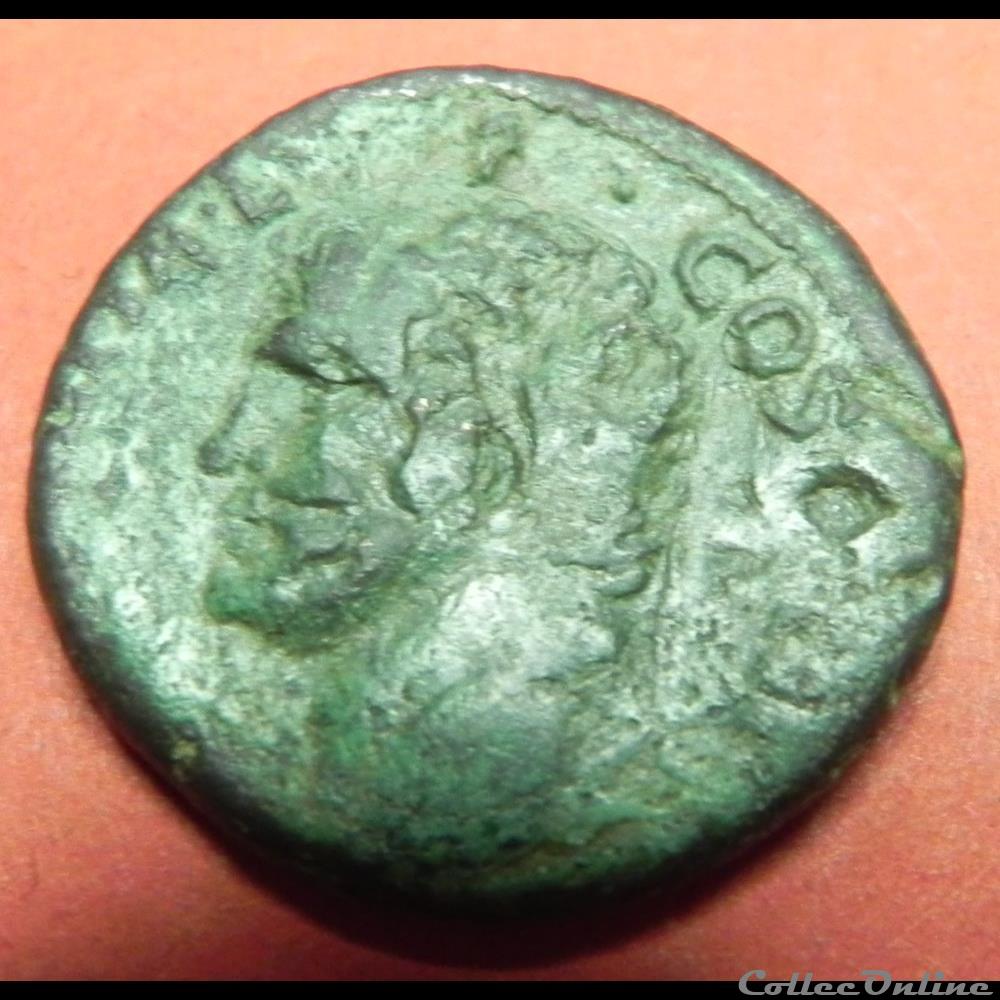 AGRIPPA L F COS III AS monnaie antique romaine agrippa l f cos iii as