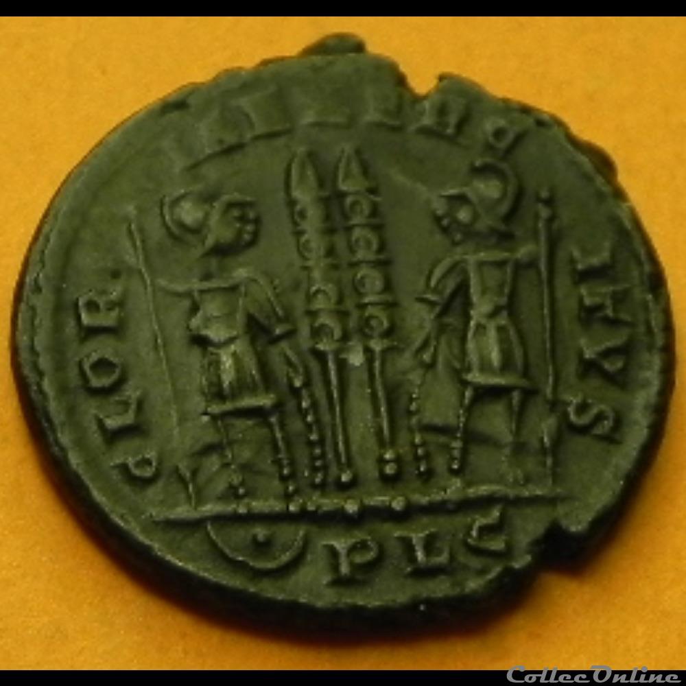 CONSTANTIN II GLORIA LYON 2 monnaie antique romaine constantin ii gloria lyon