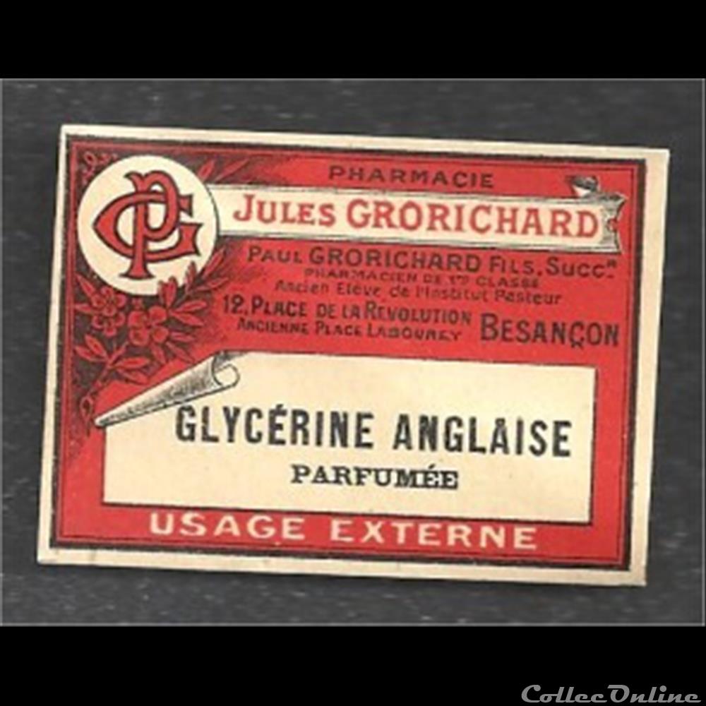 ancienne étiquette de Produit pharmacieutique année 50 vieux papier mandat territoriaux ancienne etiquette de produit pharmacieutique annee 50