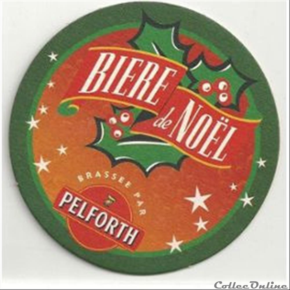 sous bock de bière de Noël Pelfortt bistrot alimentation mandat territoriaux sous bock de biere de noel pelfortt