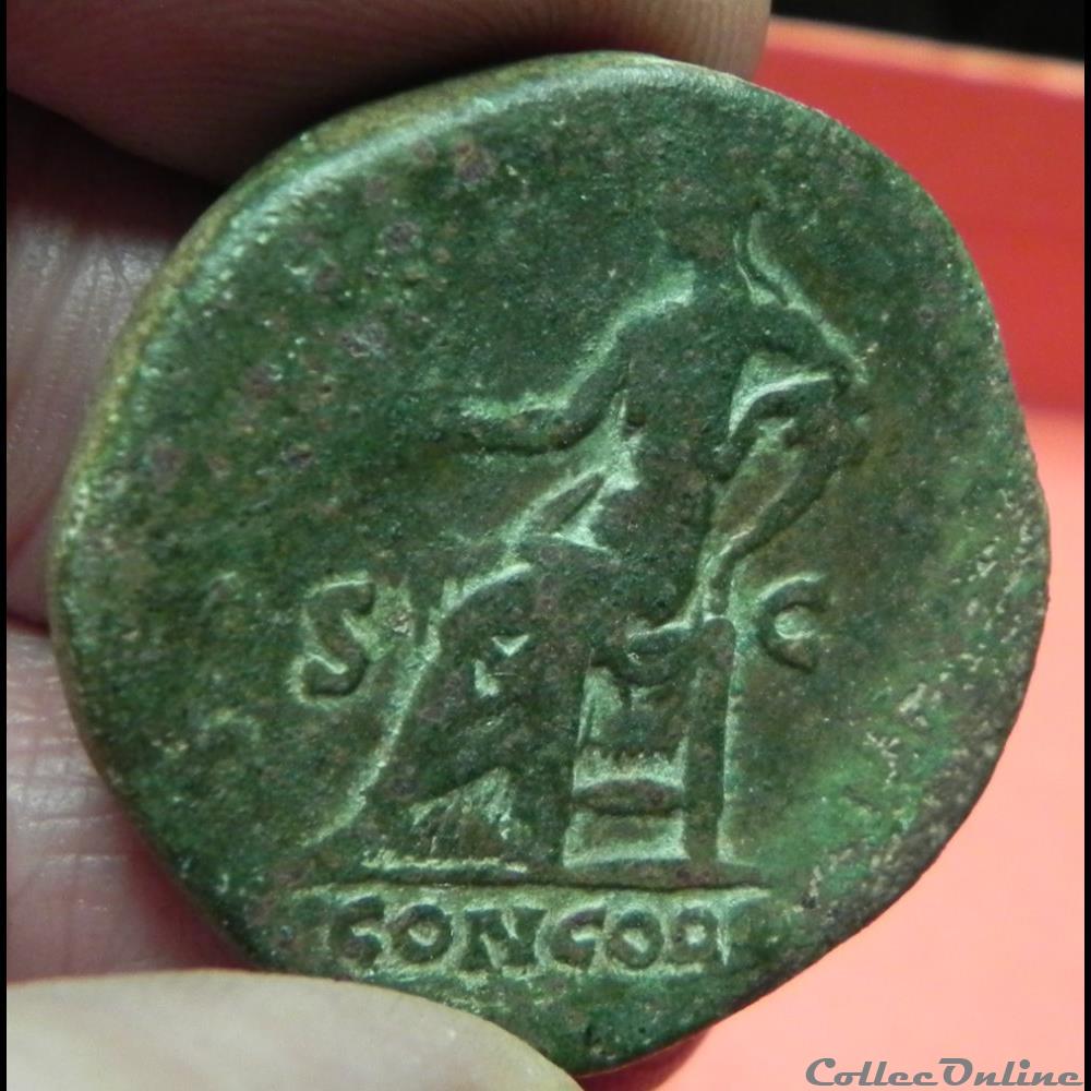 Aélius sesterce RIC 10576 -1064 CONCORDIA 3 monnaie antique av jc ap romaine aelius sesterce ric 10576 1064 concordia