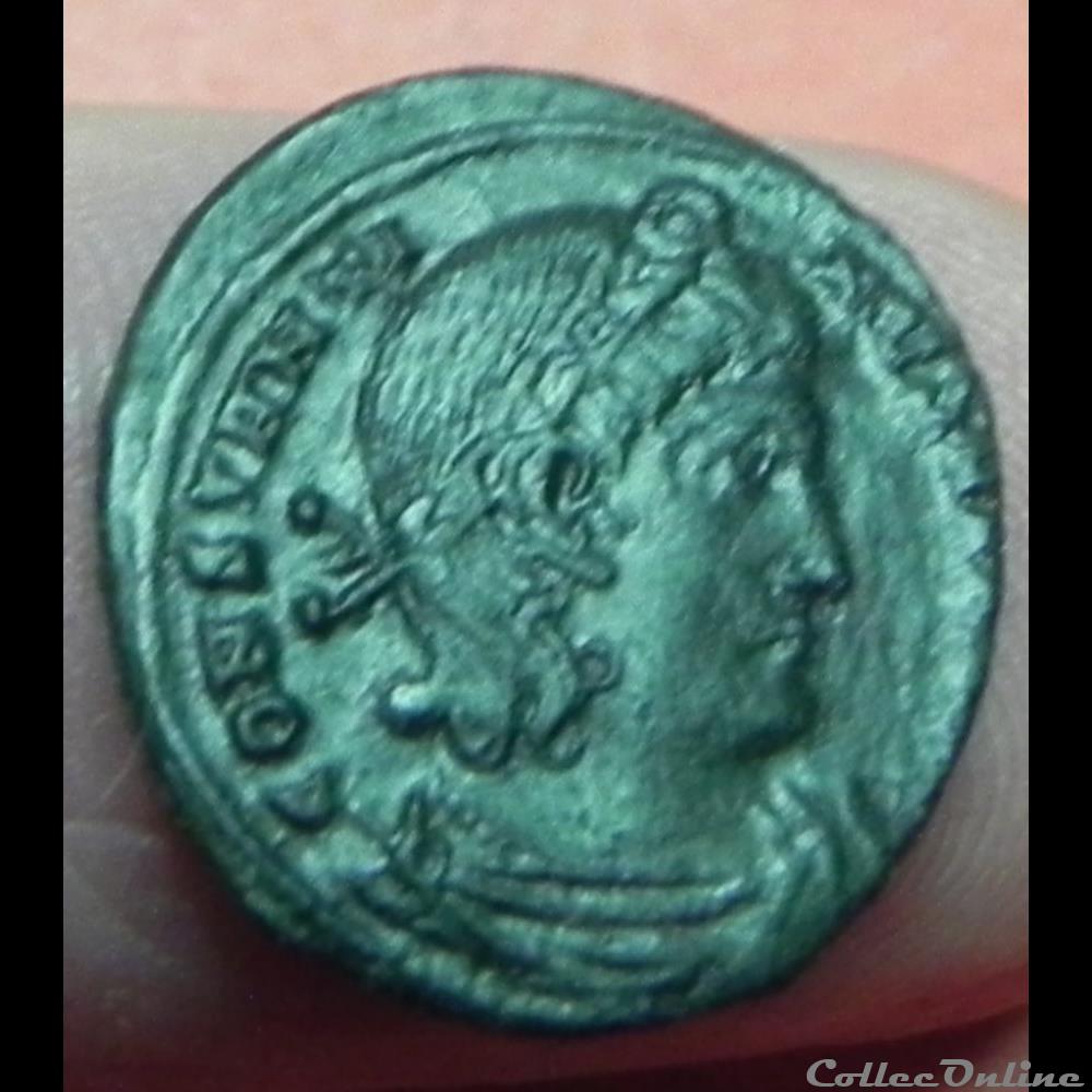monnaie antique romaine constantin i gloria exercitvs caess 330 335