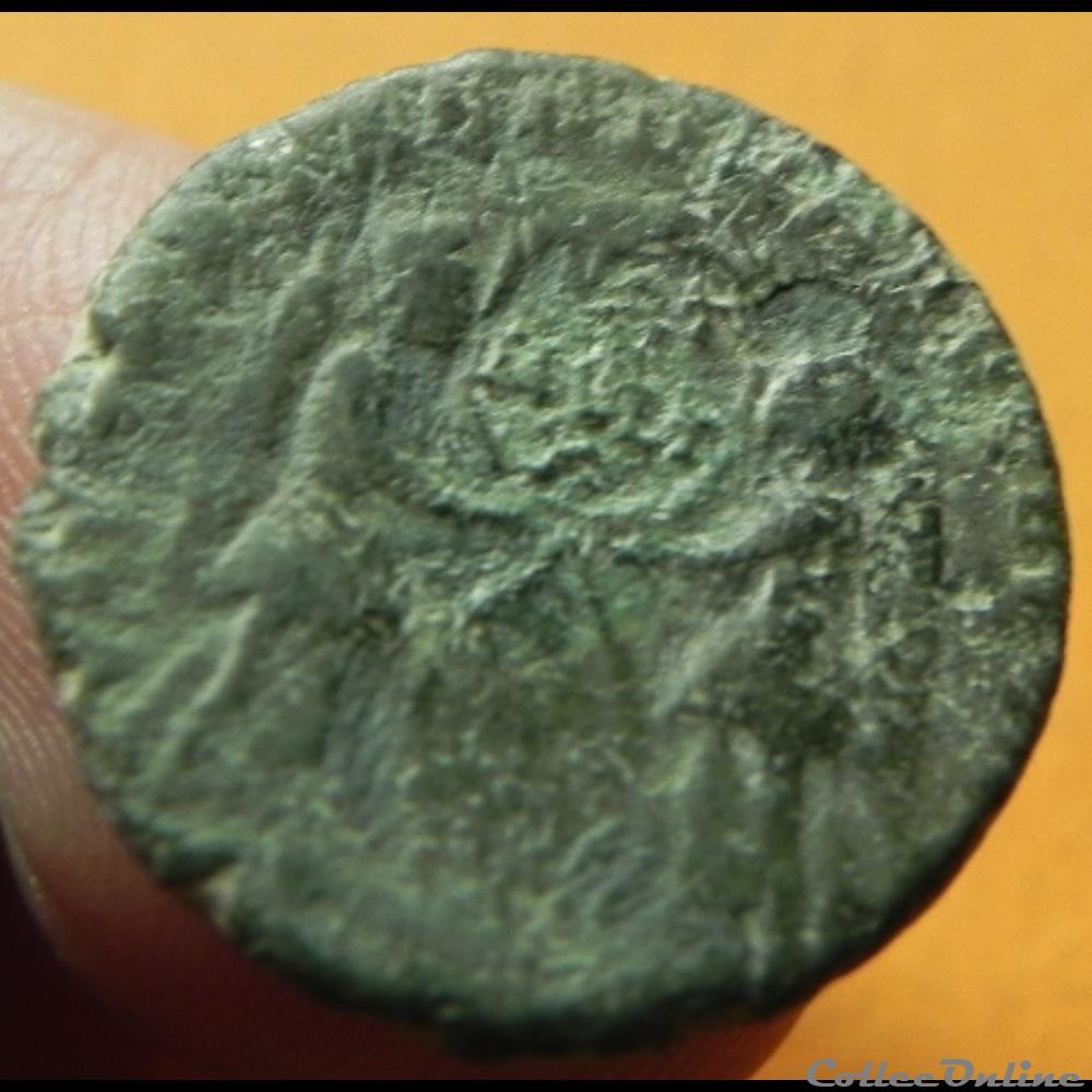 monnaie antique romaine magnence victoriae dd nn avg caes