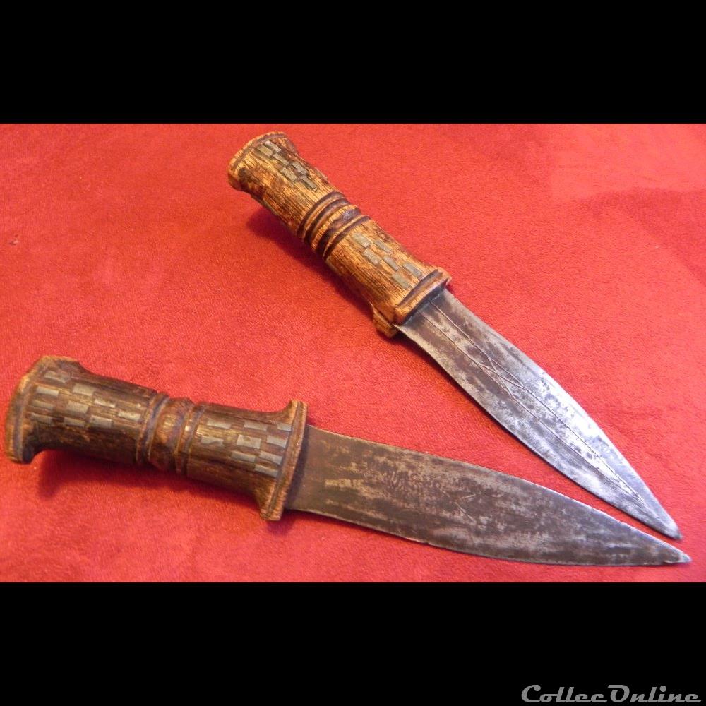 couteaux afrique à identifer 2 militarium arme blanch mandat territoriaux couteaux afrique a identifer