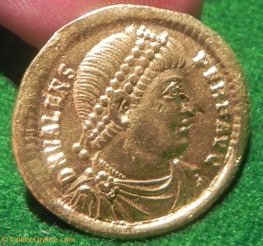 VALENS Solidus 2 monnaies antiques romaines imperiales et republicaines valens solidus