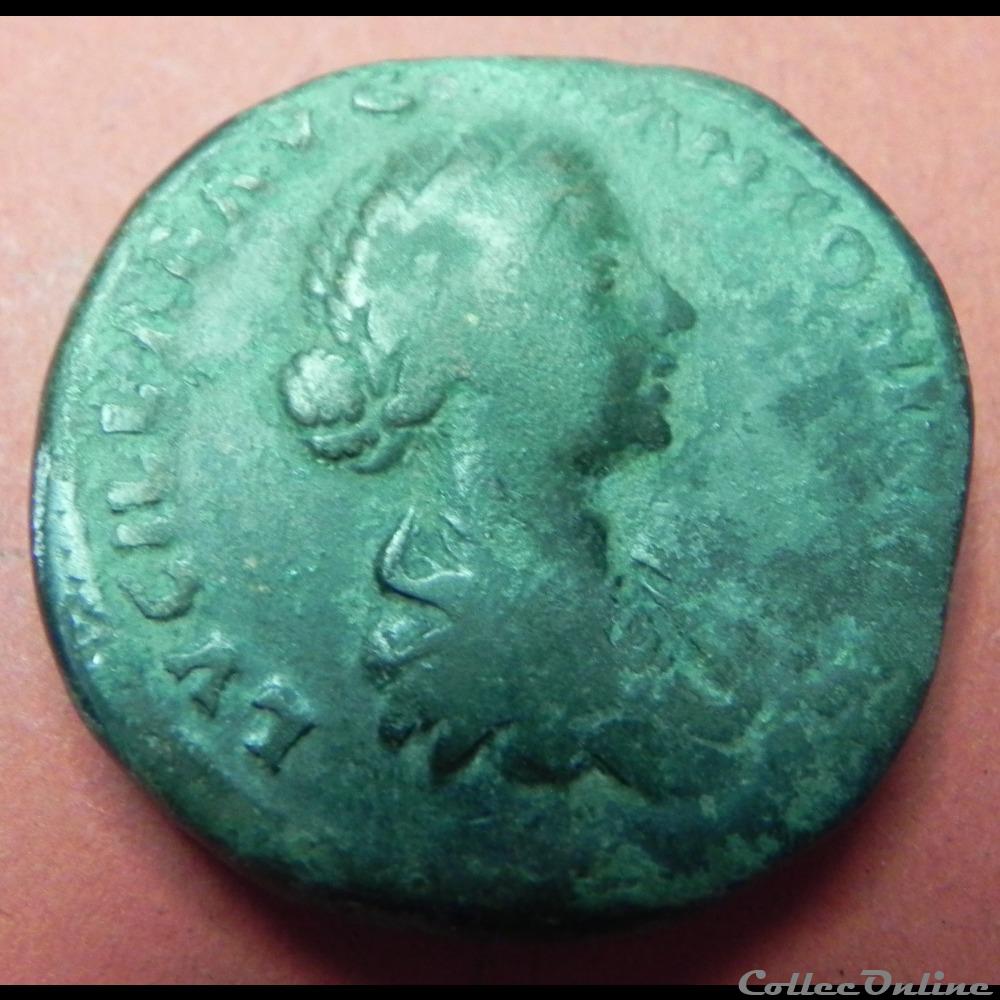 LUCILLA sesterce Hilaritas 2 monnaie antique romaine lucilla sesterce hilaritas