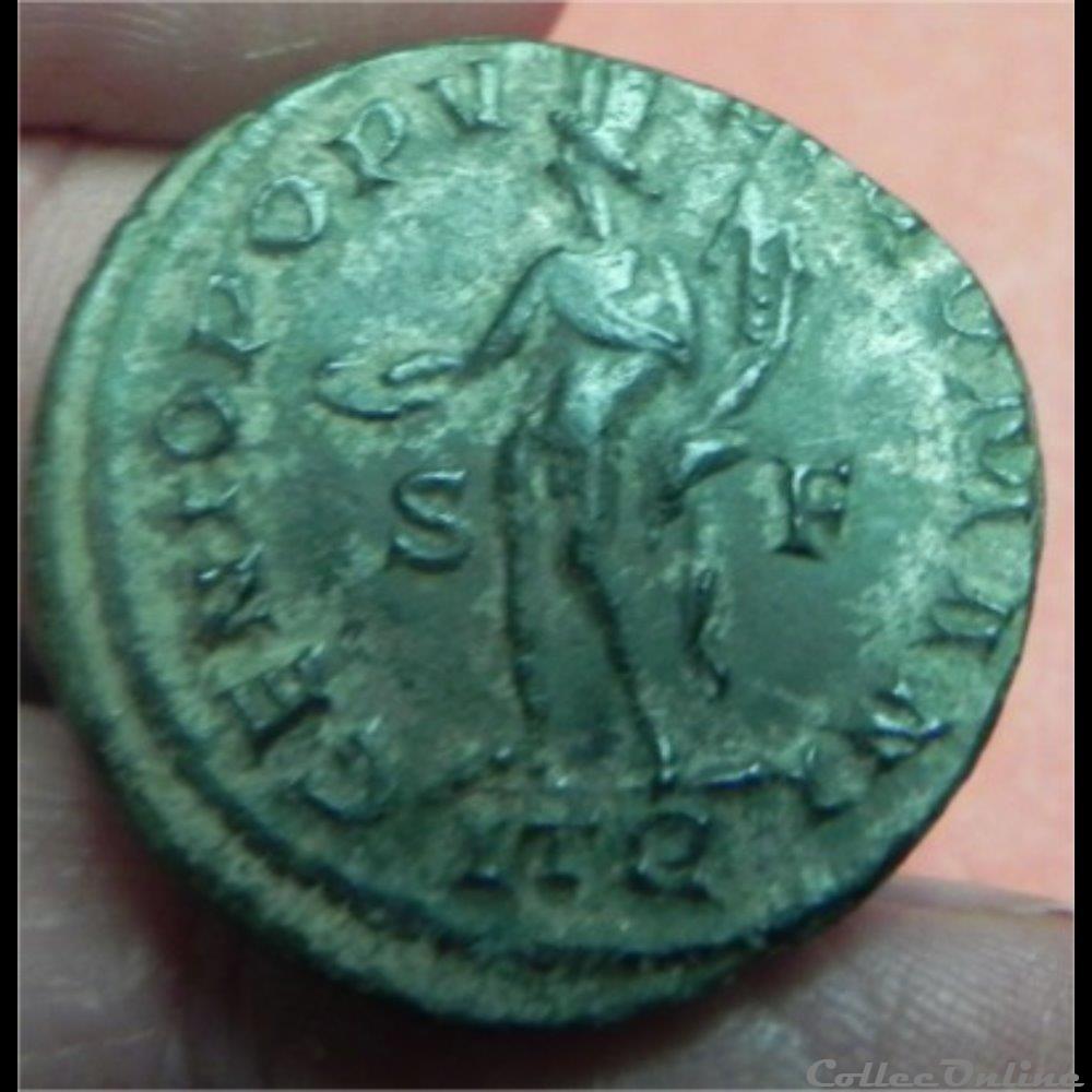 monnaie antique romaine dioclecien genio popv li romani follis treves ric 582a