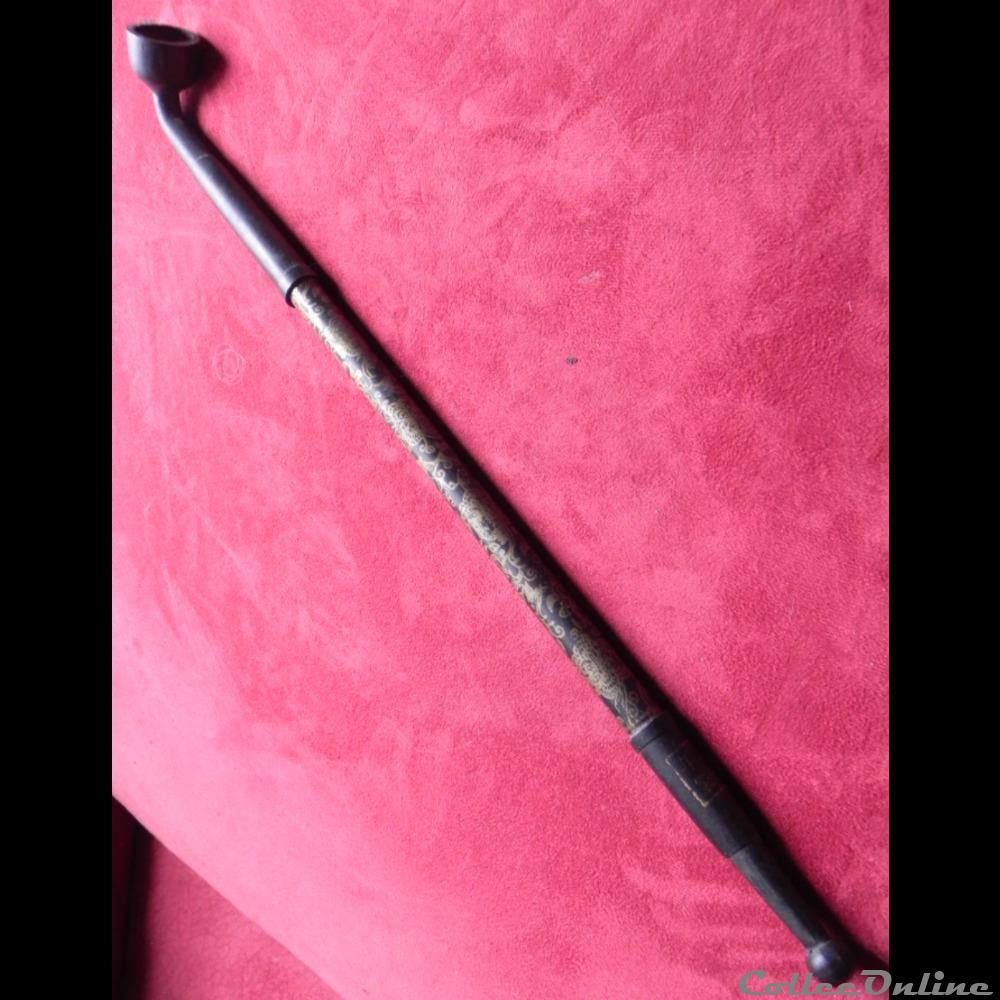 art antiquite asiatique pipe a opium
