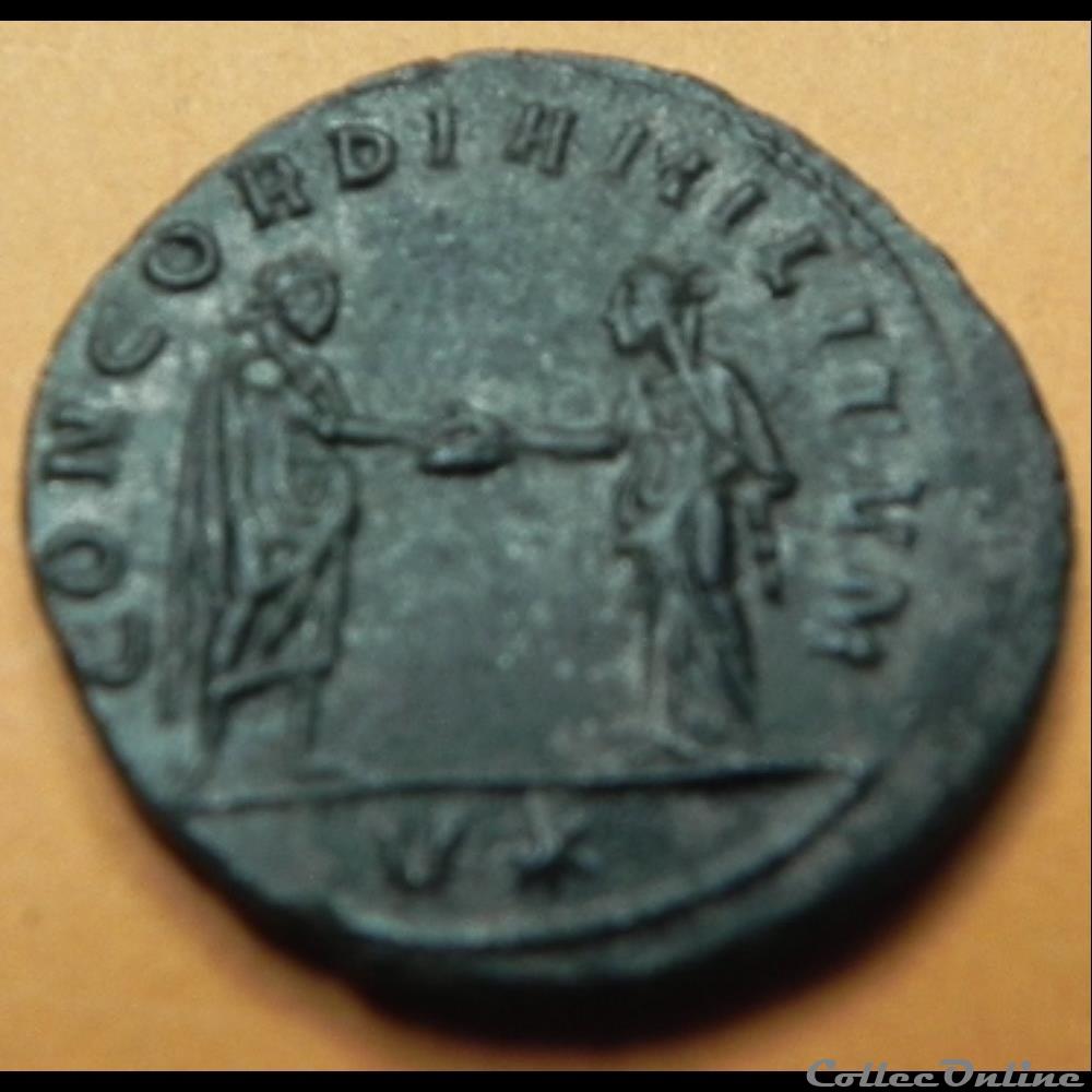 AURELIEN CONCORDIAMILITVM 3 monnaie antique romaine aurelien concordiamilitvm