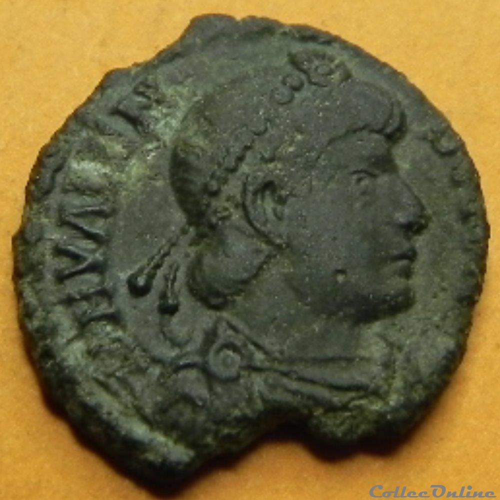 Valens SECVRITAS-REIPVBLICAE SMAQR Aquilée Ae3 monnaie antique romaine valens secvritas reipvblicae smaqr aquilee ae3