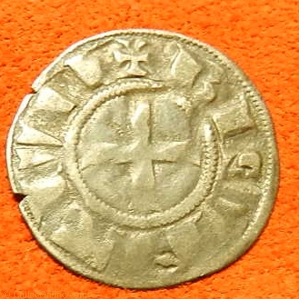denier main bénissant doigts courts et ronds Besançon monnaie france feodale denier main benissant doigts courts et ronds besancon