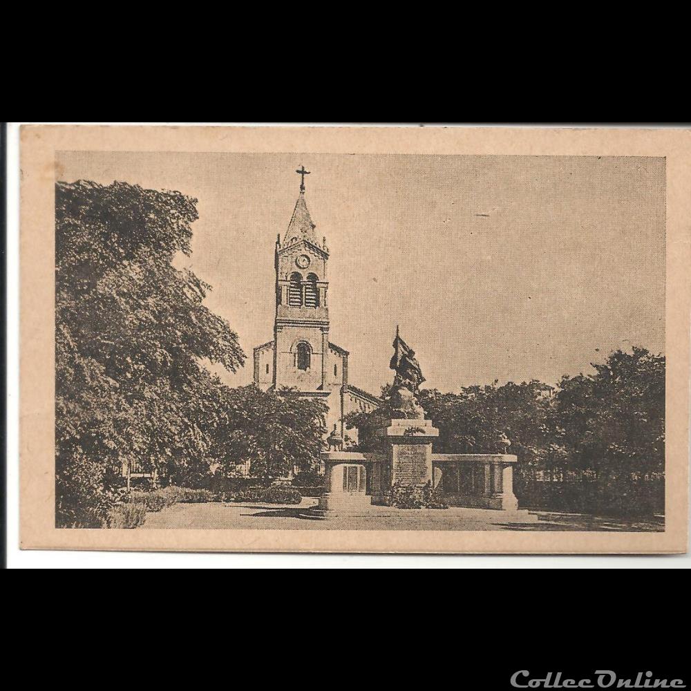 afrique europe carte postale de setif place du monument et eglise f m