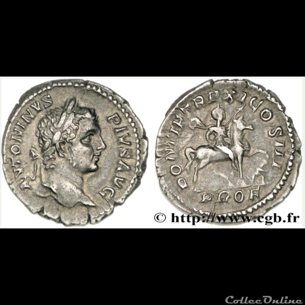 monnaie antique romaine denier caracala pontif tr p xi cos iii