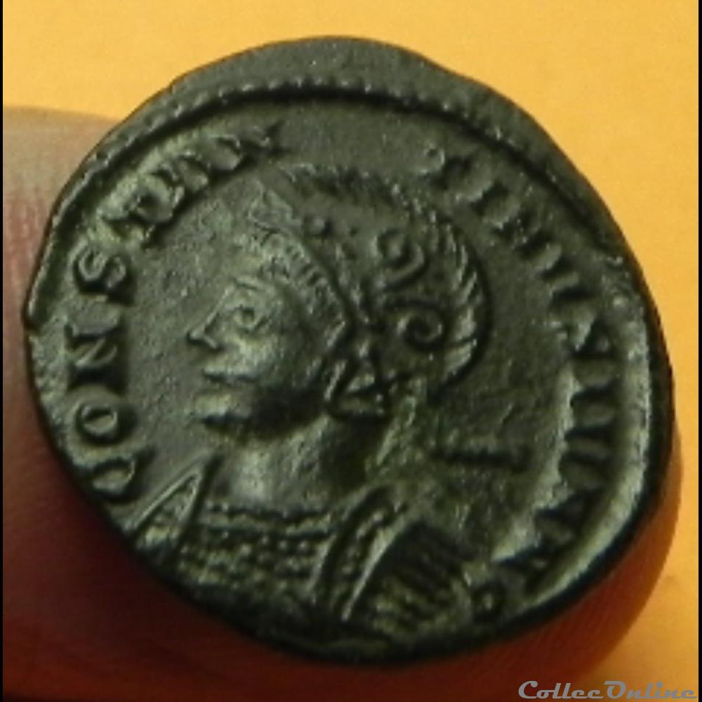 Constantin II BEATA TRAN-QVILLITAS tête à gauche PLON Londres 5 monnaie antique romaine constantin ii beata tran qvillitas tete a gauche plon londres