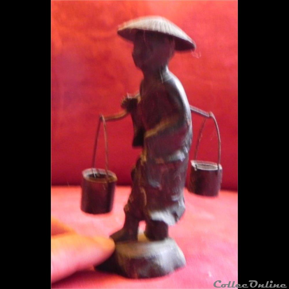 art antiquite asiatique porteur eau indo bronze