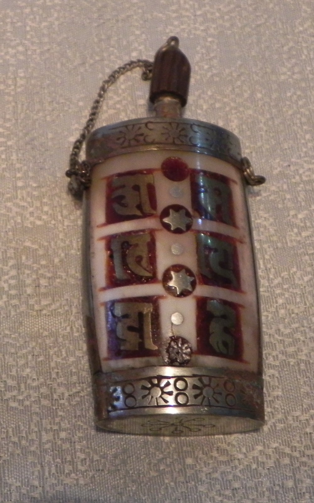 bouteille pour tabac à priser , os et argent Tibet Népal 2 art antiquites oriental bouteille pour tabac a priser os et argent tibet nepal