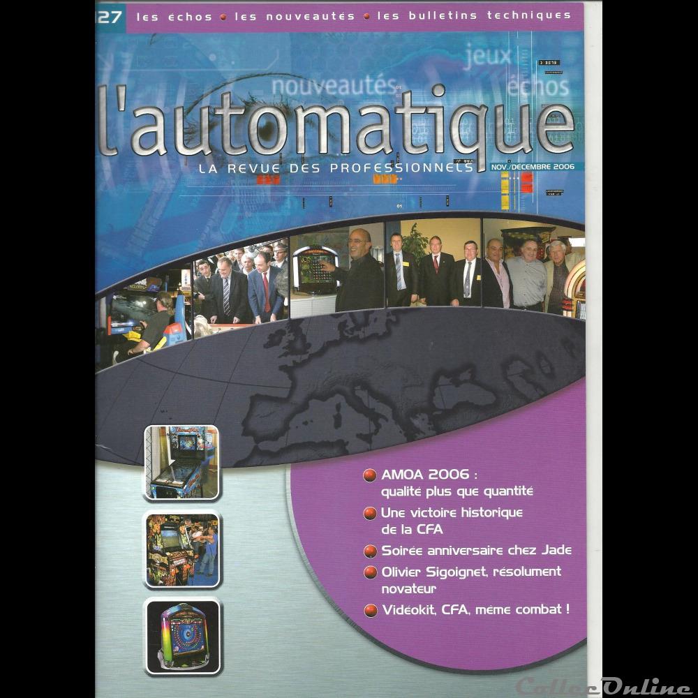 L'automatique N°27 Revue Professionnelle Des Jeux De Bar Et Salle De Jeux jouet flipper arcade mandat territoriaux automatique n 27 revue professionnelle des jeux de bar et salle de jeux