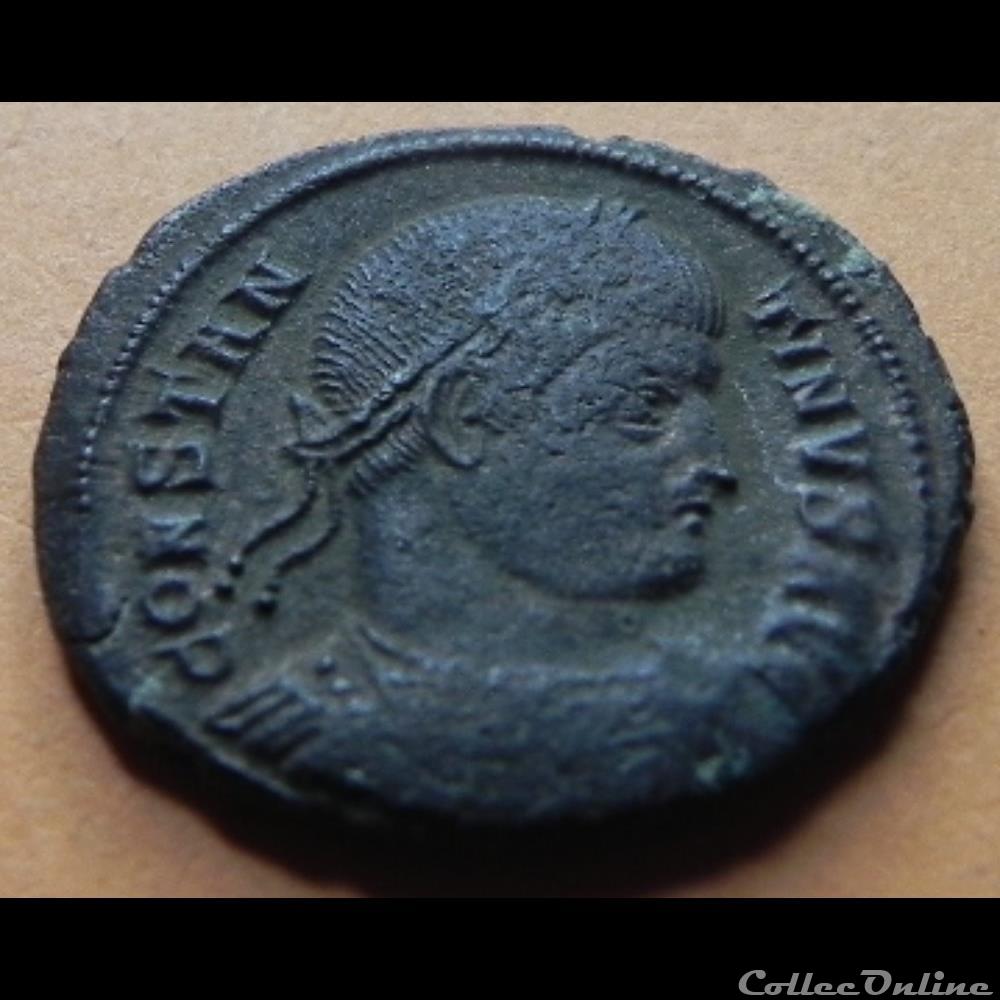 monnaie antique romaine constantinus ptr virtv s avgg 328 329 porte camp