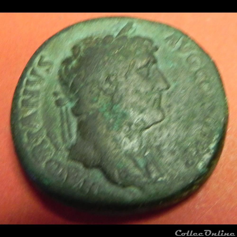 Hadrien . HADRIANVS AVG COS III sesterce 4 monnaie antique romaine hadrien hadrianvs avg cos iii sesterce