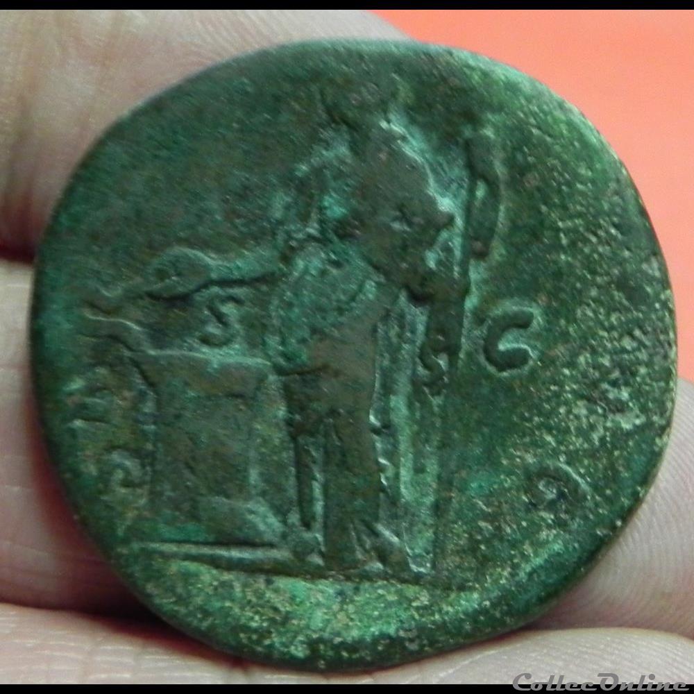 Hadrien . HADRIANVS AVG COS III sesterce 2 monnaie antique romaine hadrien hadrianvs avg cos iii sesterce
