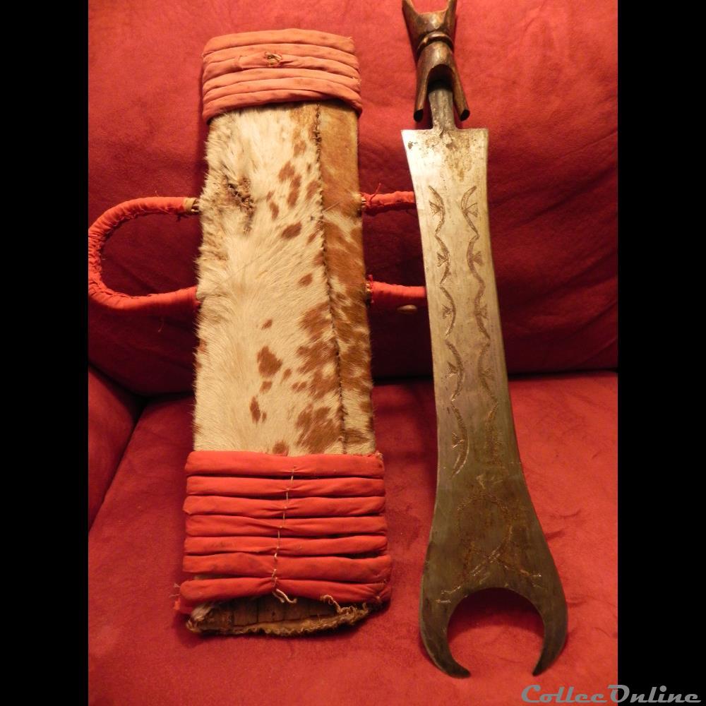 primitive afrique pre monnaie glaive bamileke ou tikar cameroun